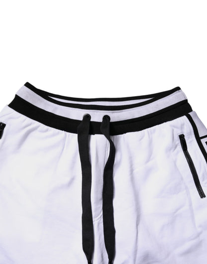 Pantalones deportivos de algodón en capas, negros y blancos, de Dolce &amp; Gabbana
