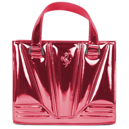 Bolso de mano Ferrari de piel fucsia