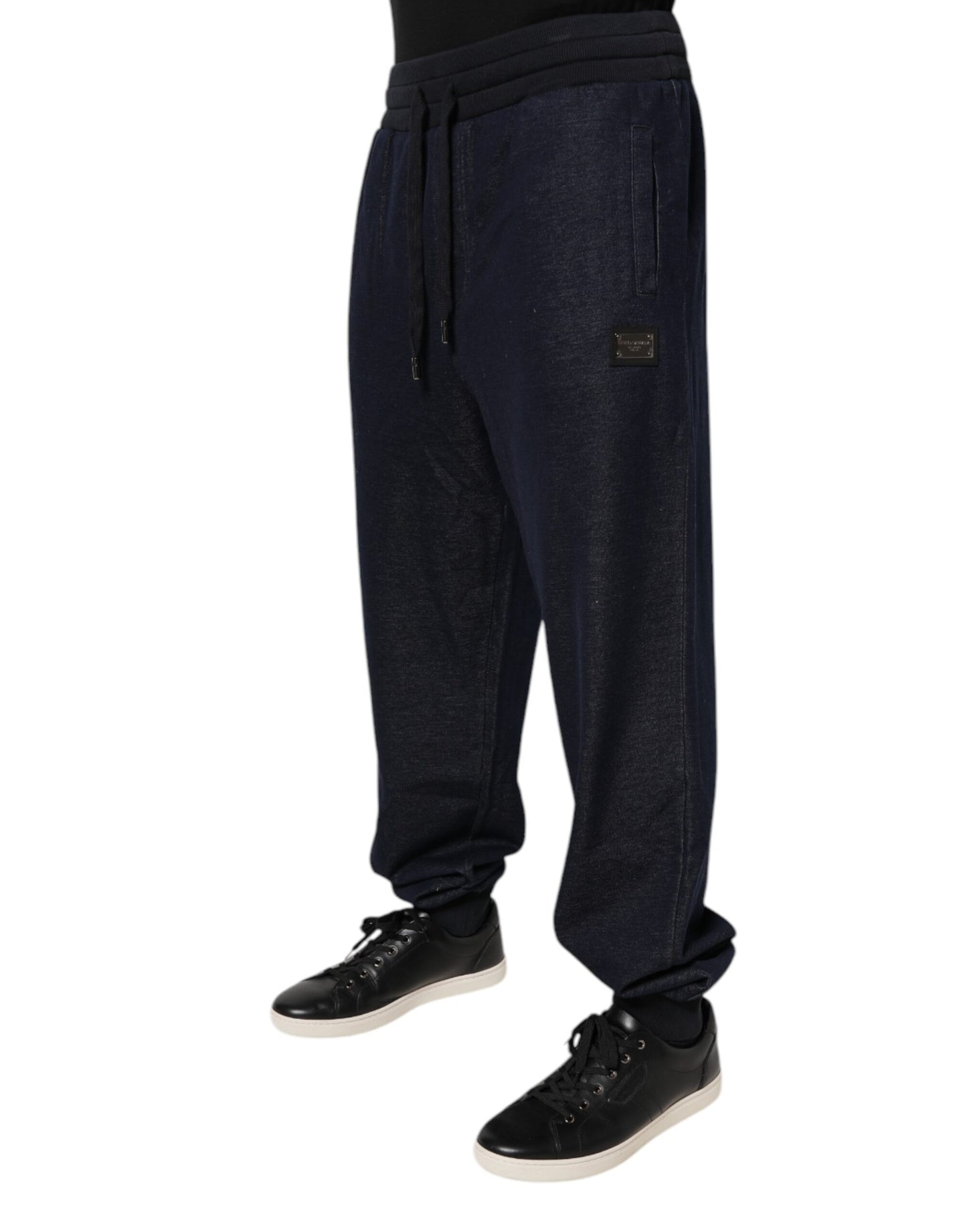 Pantalones deportivos Dolce &amp; Gabbana de jacquard negro para hombre