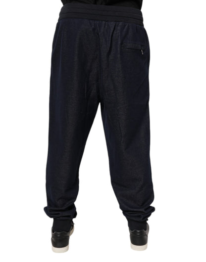Pantalones deportivos Dolce &amp; Gabbana de jacquard negro para hombre