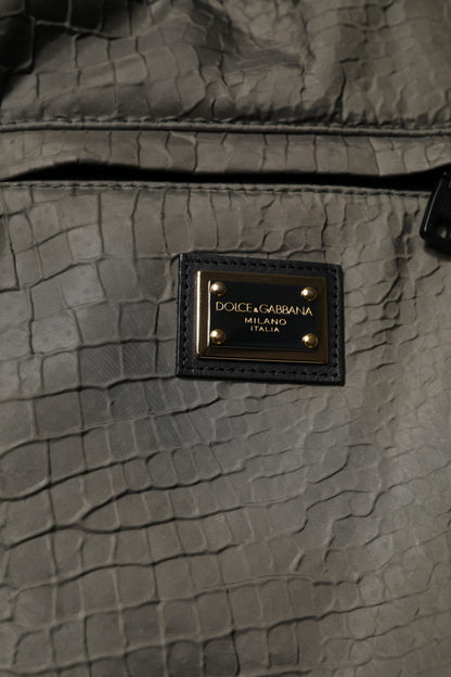 Pantalones deportivos Dolce &amp; Gabbana de piel de cordero marrón para hombre