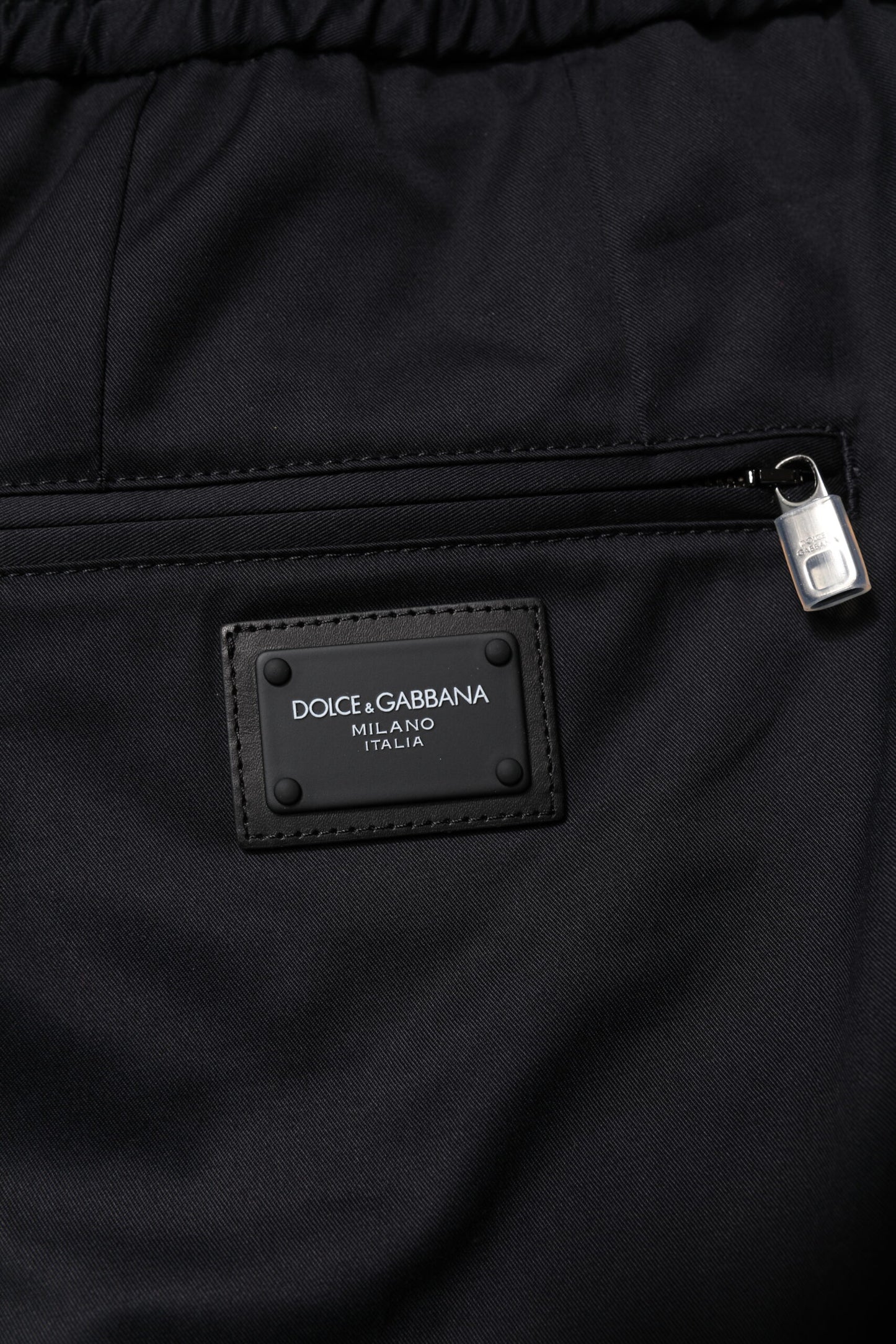 Pantalones deportivos Dolce &amp; Gabbana de algodón azul oscuro para hombre