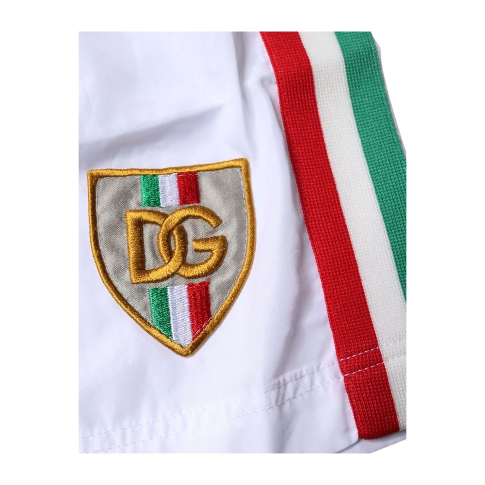 Maillot de bain en polyester blanc Dolce &amp; Gabbana