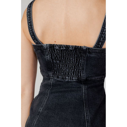 Tommy Hilfiger Jeans Black Recycled Cotton Dress