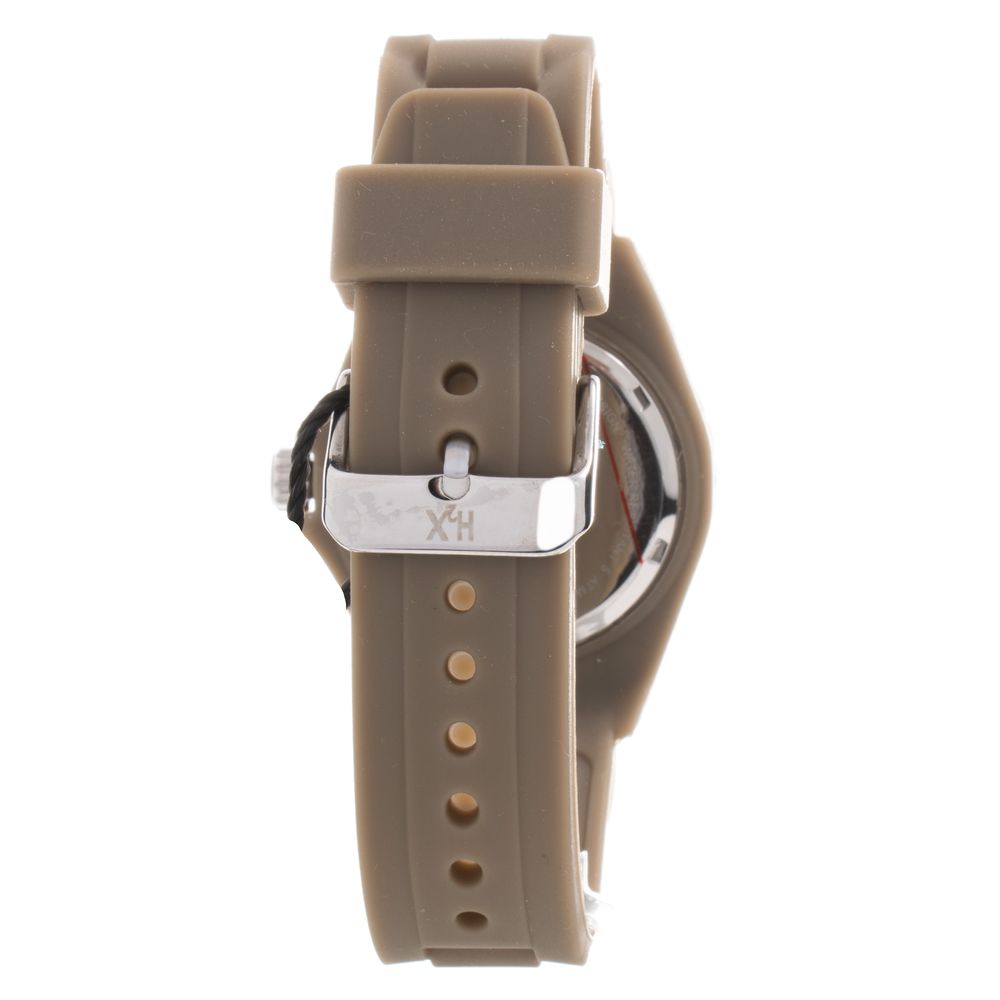 Montre Haurex en caoutchouc marron