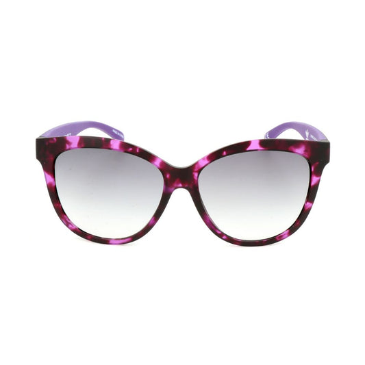Lunettes de soleil Adidas en cuir de veau marron