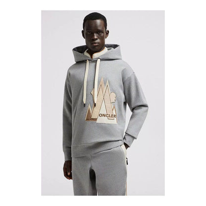 Pull en coton gris Moncler