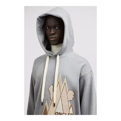 Pull en coton gris Moncler