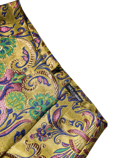Minifalda de cintura media con estampado floral multicolor de Dolce &amp; Gabbana