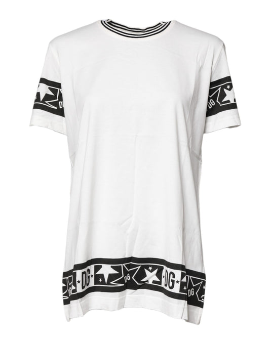 Dolce &amp; Gabbana White #DGMillennials Cotton Crewneck T-shirt