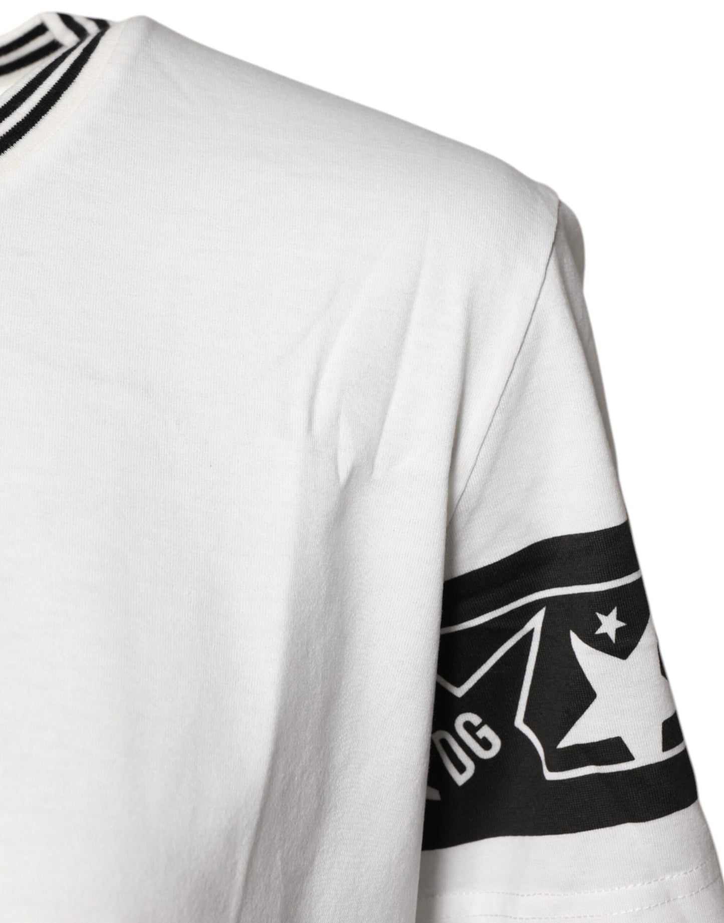Dolce &amp; Gabbana White #DGMillennials Cotton Crewneck T-shirt