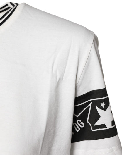 Dolce &amp; Gabbana White #DGMillennials Cotton Crewneck T-shirt