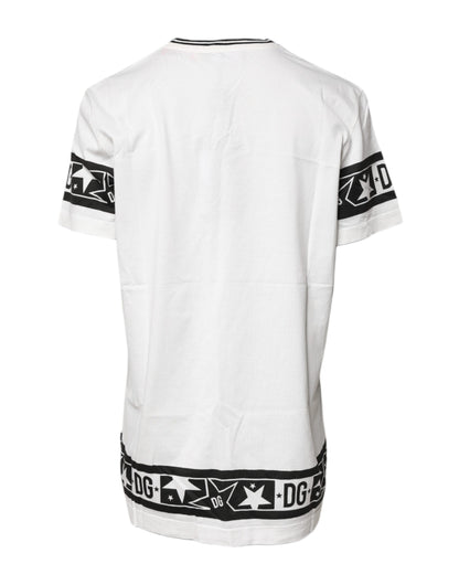 Dolce &amp; Gabbana White #DGMillennials Cotton Crewneck T-shirt