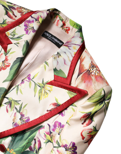 Chaqueta cruzada con estampado floral multicolor de Dolce &amp; Gabbana