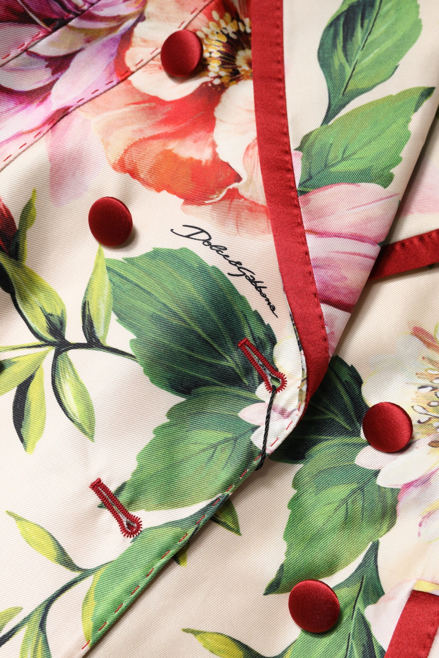 Chaqueta cruzada con estampado floral multicolor de Dolce &amp; Gabbana