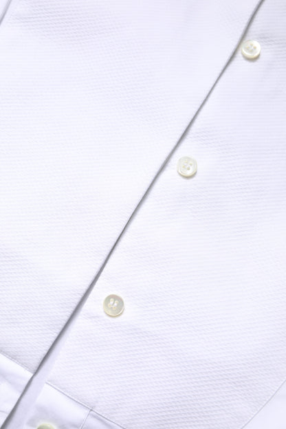 Dolce &amp; Gabbana White Cotton Dress Collared Dress Shirt Top