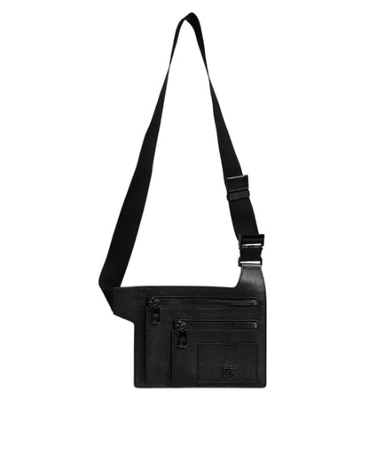 Bolso bandolera Dolce &amp; Gabbana de piel de becerro negra