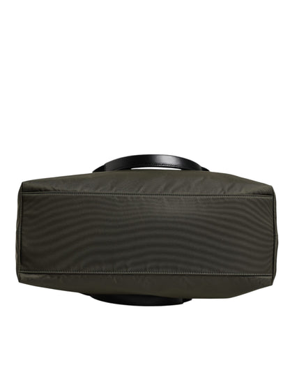 Bolso tote de nailon verde militar con correa para el hombro de Dolce &amp; Gabbana