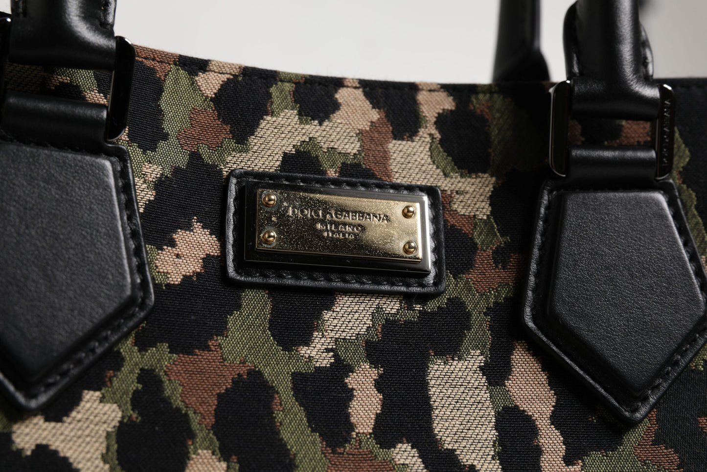 Dolce &amp; Gabbana Multicolor Leopard Shopping Tote Shoulder Bag