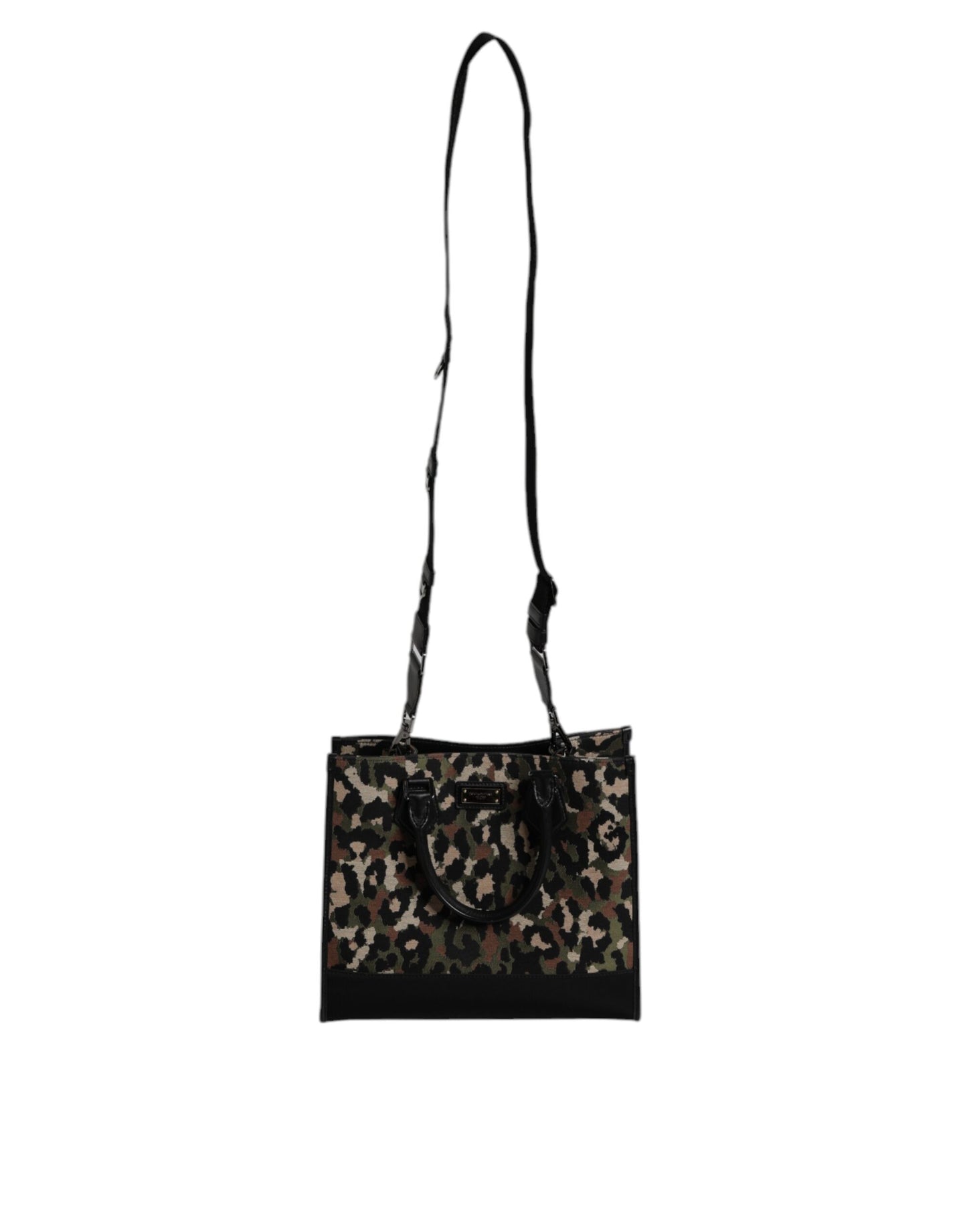 Dolce &amp; Gabbana Multicolor Leopard Shopping Tote Shoulder Bag