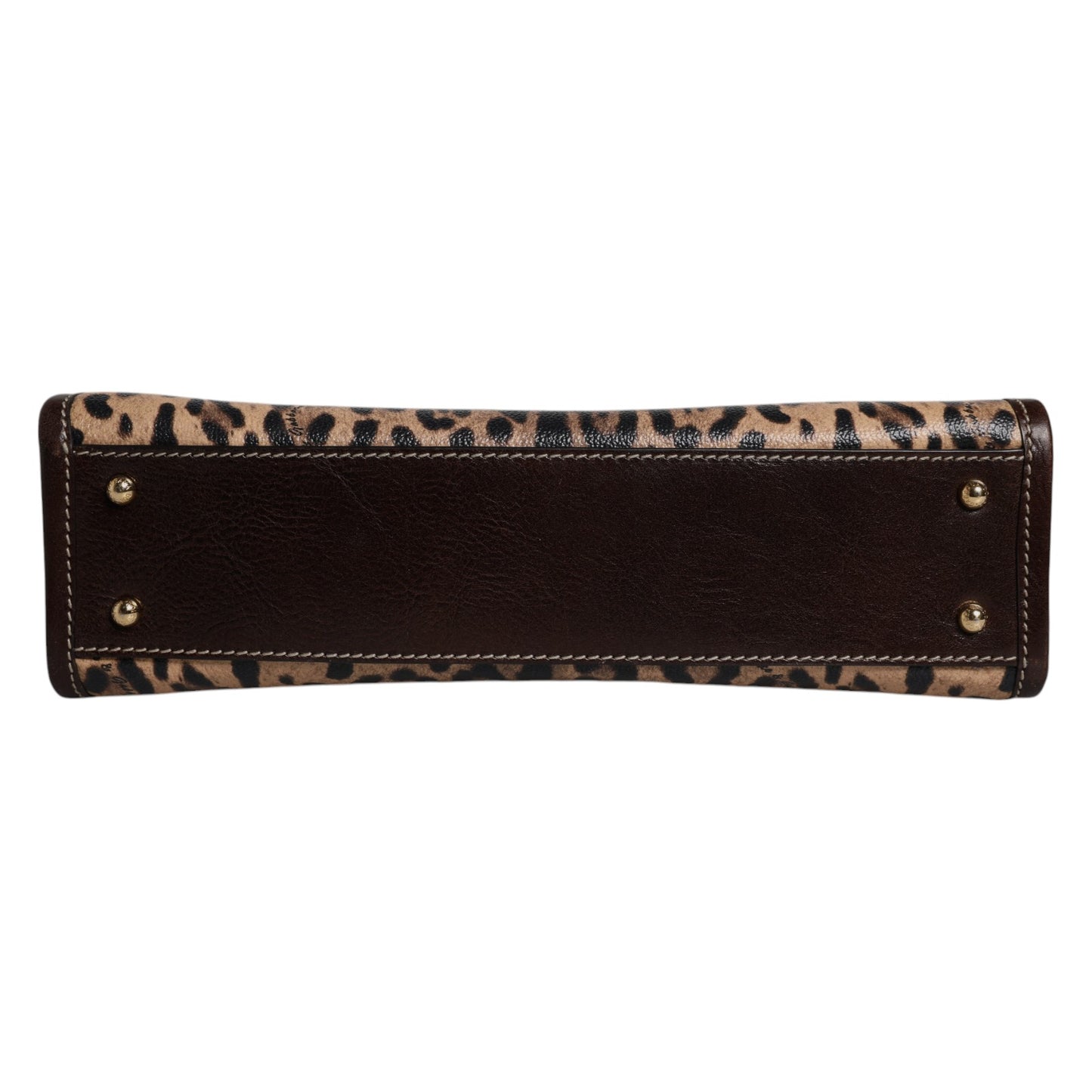 Bolso tote con correa de hombro de piel de leopardo marrón de Dolce &amp; Gabbana