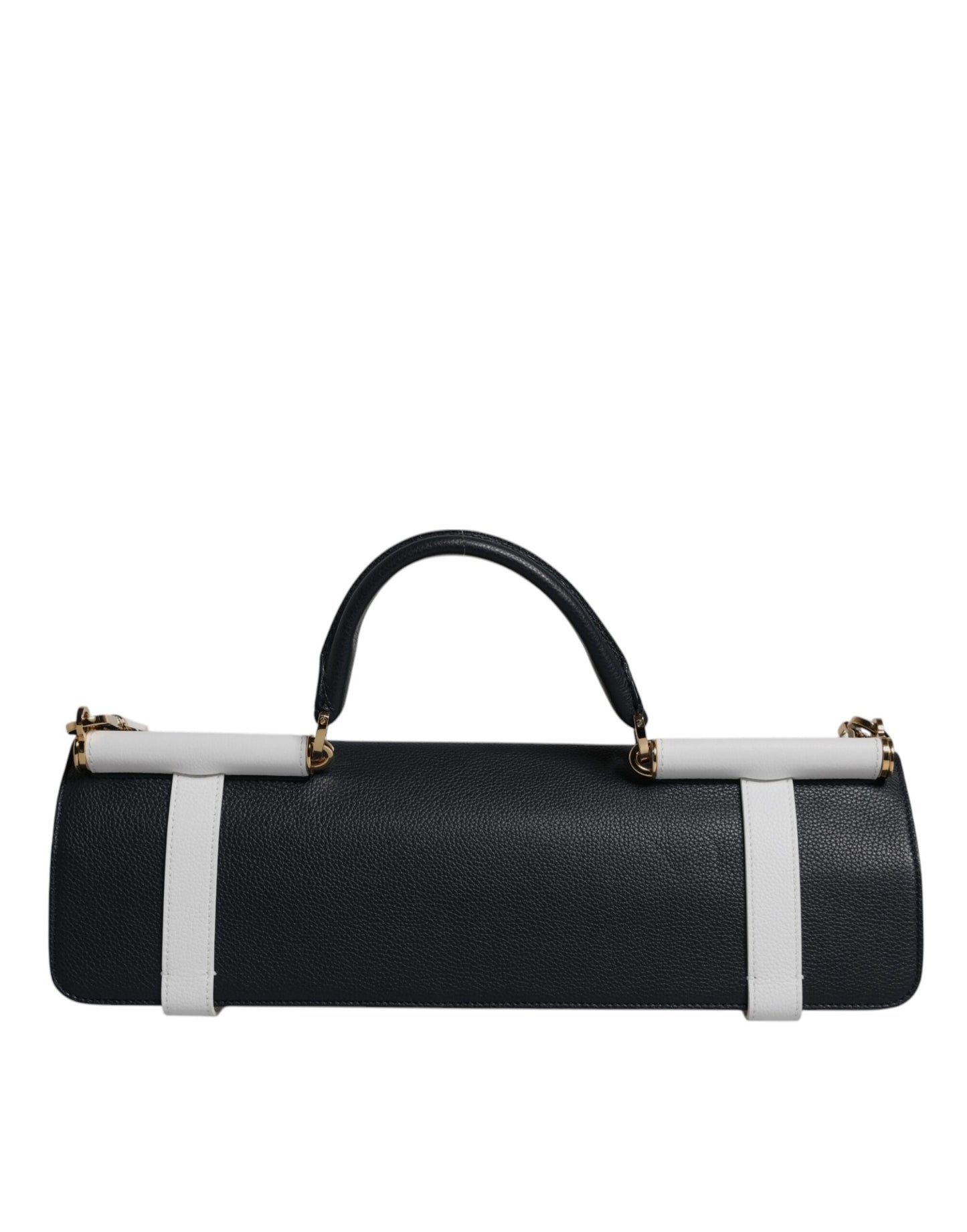 Bolso bandolera de piel de becerro azul y blanca de Dolce &amp; Gabbana