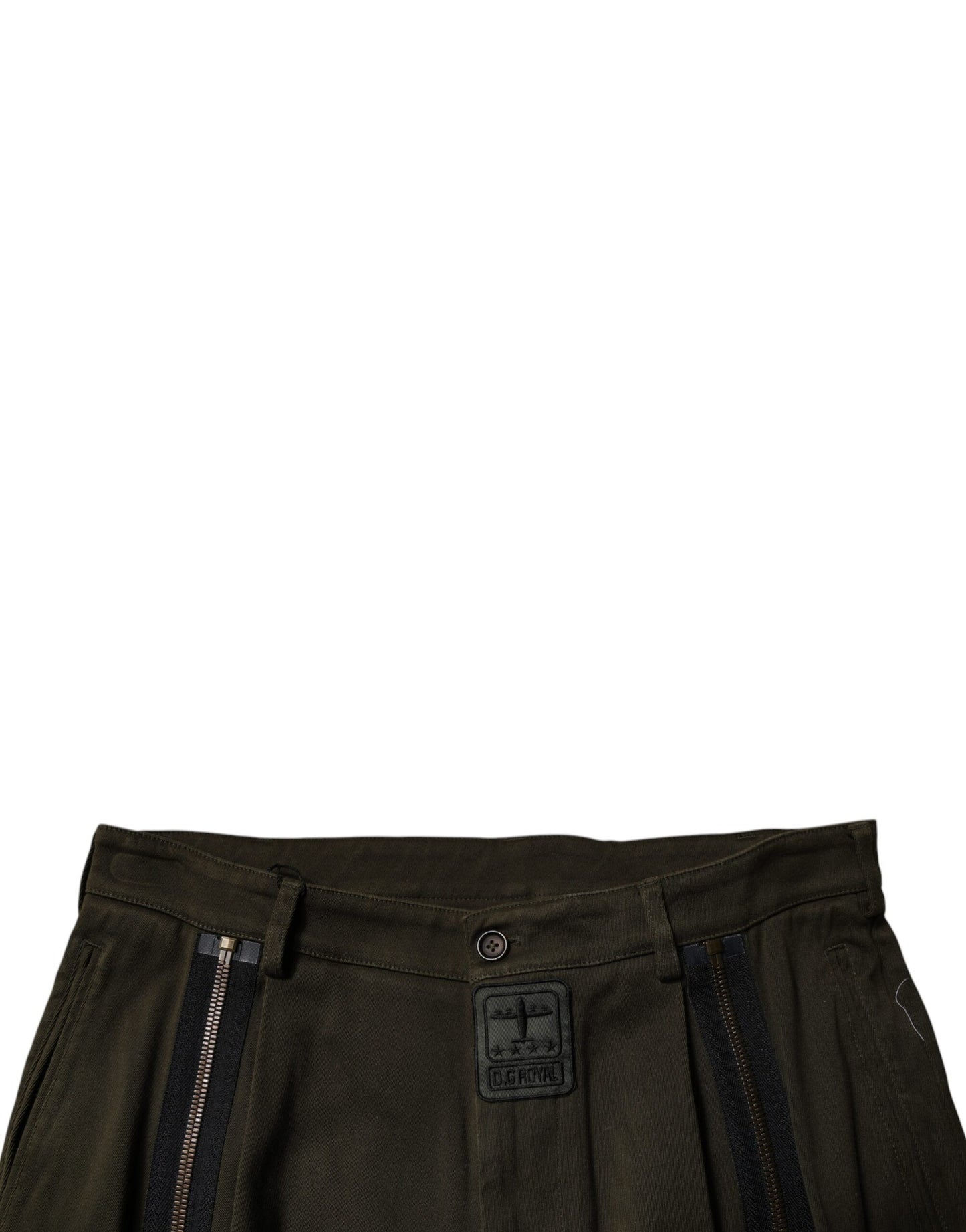 Dolce &amp; Gabbana Dark Brown Cotton Jogger Cargo Pants