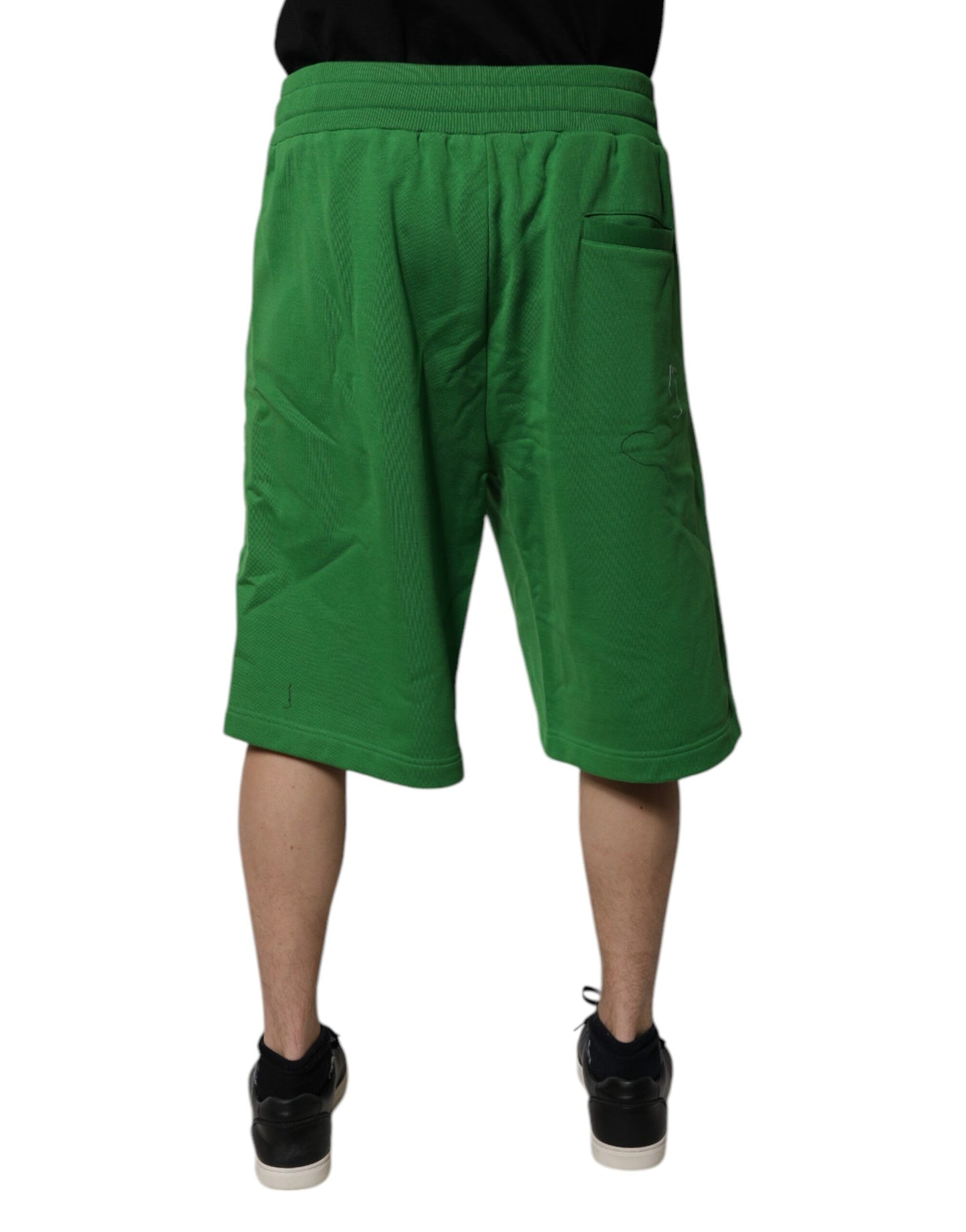 Bermudas deportivas de algodón verde Dolce &amp; Gabbana para hombre