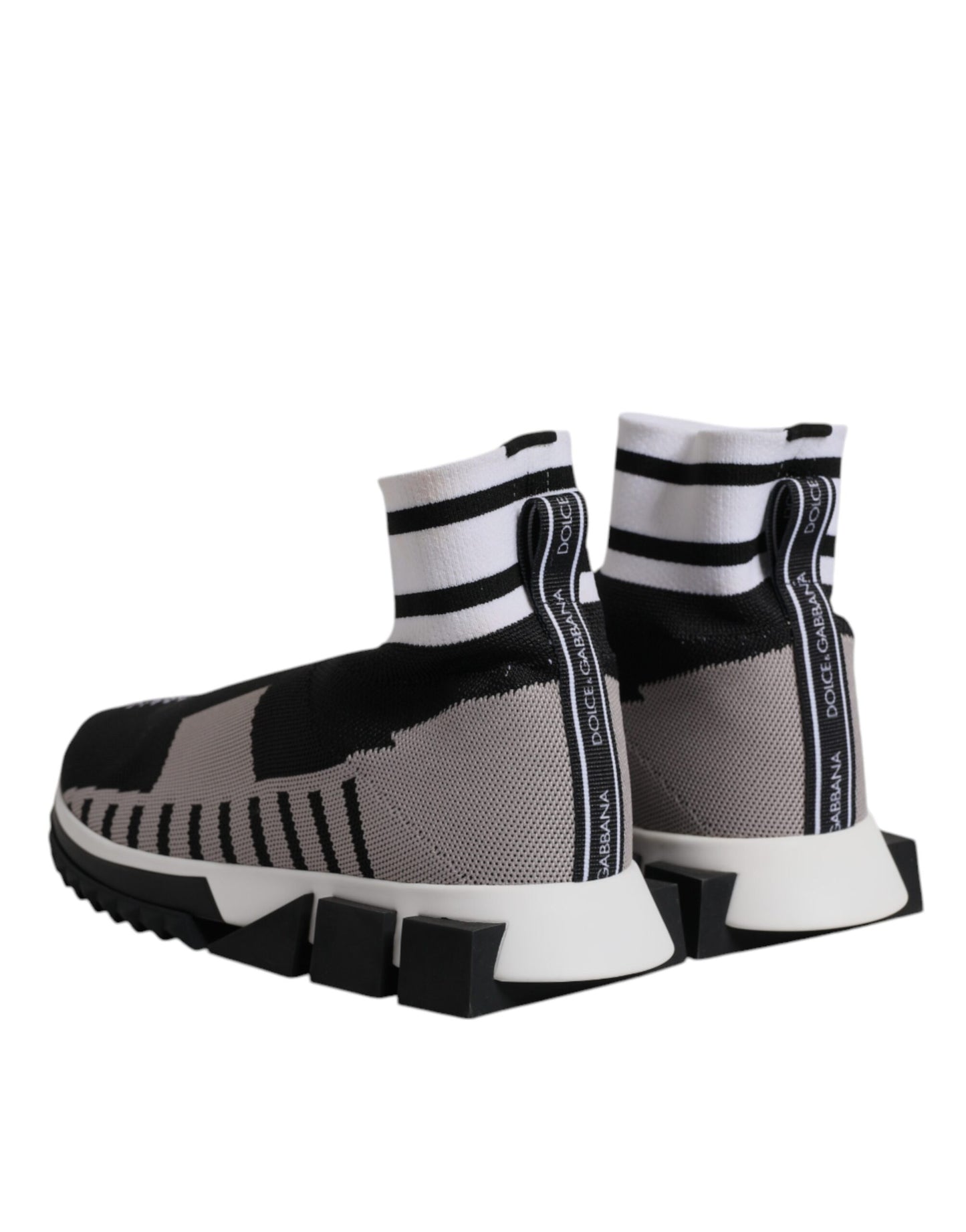 Baskets chaussettes Sorrento noires et grises Dolce &amp; Gabbana pour homme