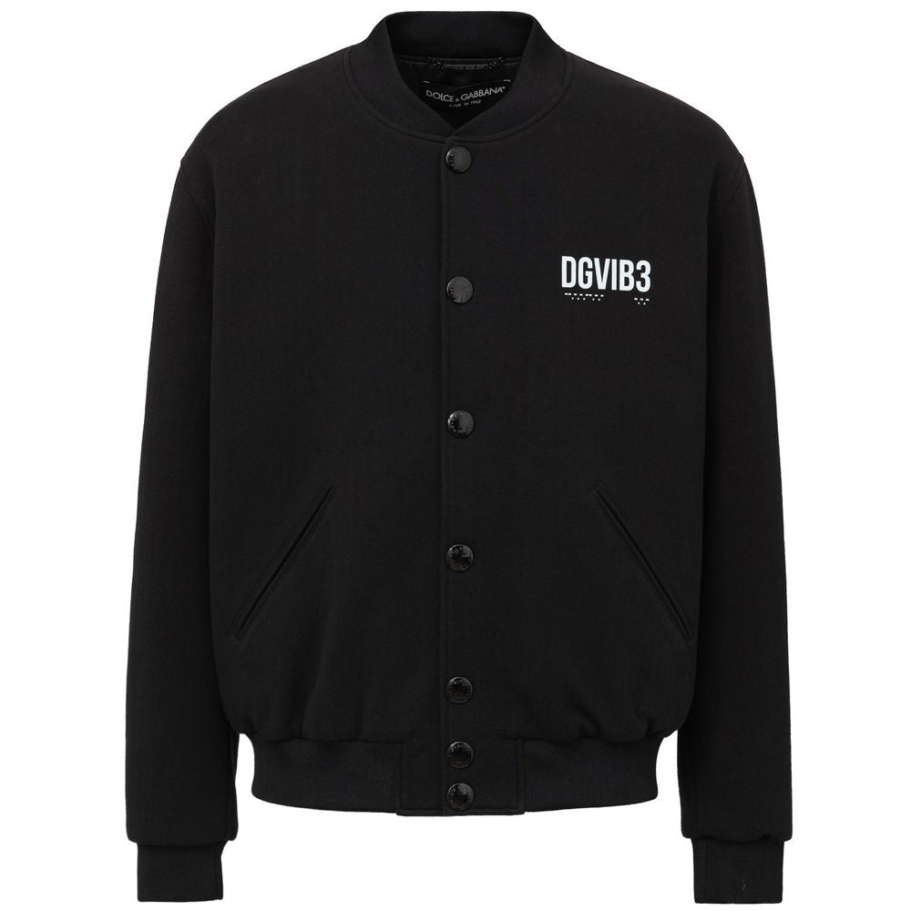 Chaqueta de viscosa negra Dolce &amp; Gabbana