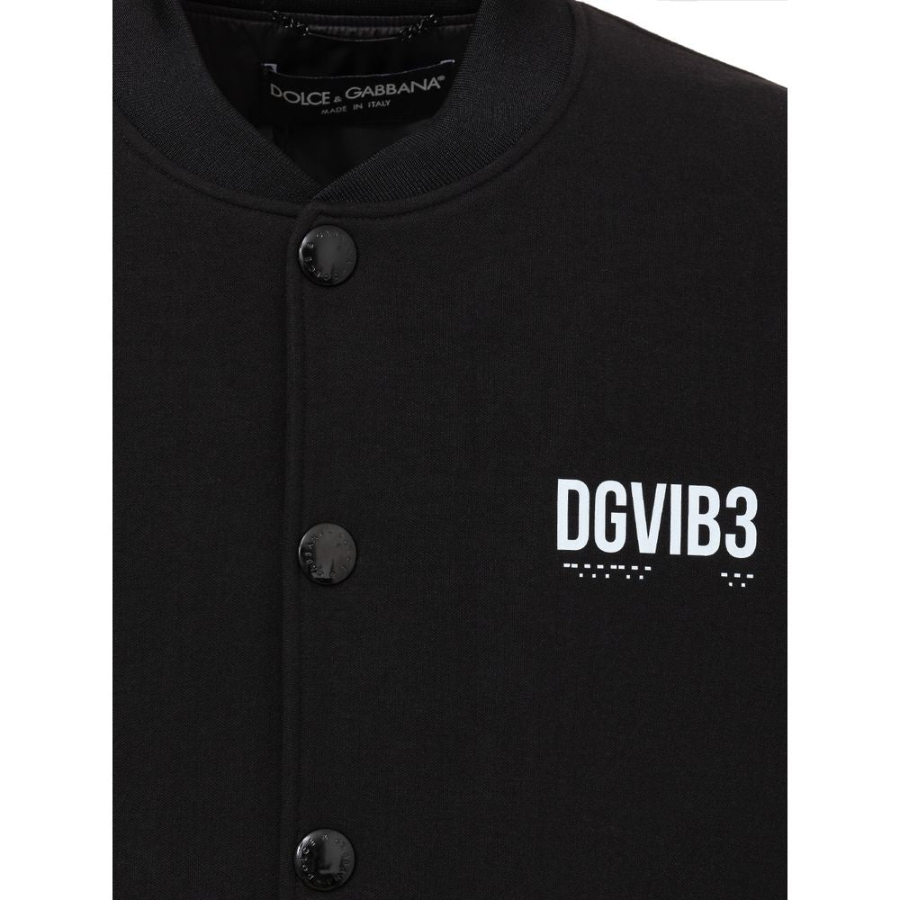 Chaqueta de viscosa negra Dolce &amp; Gabbana
