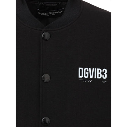 Chaqueta de viscosa negra Dolce &amp; Gabbana