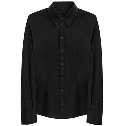 Camisa de algodón negra Dolce &amp; Gabbana