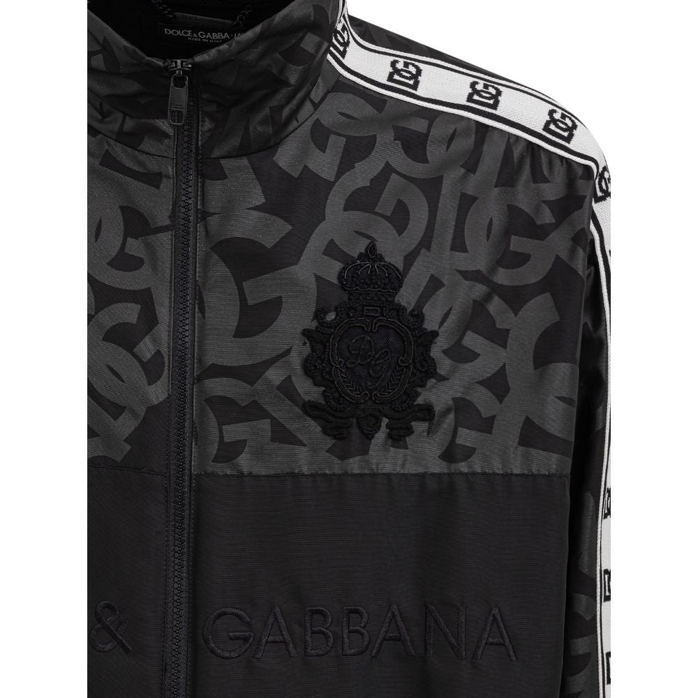 Chaqueta de poliéster negra de Dolce &amp; Gabbana