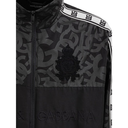 Chaqueta de poliéster negra de Dolce &amp; Gabbana