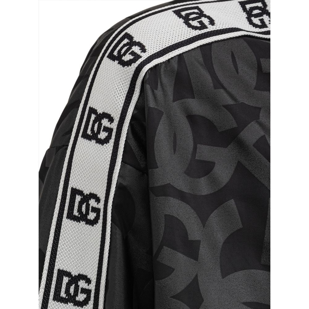 Chaqueta de poliéster negra de Dolce &amp; Gabbana
