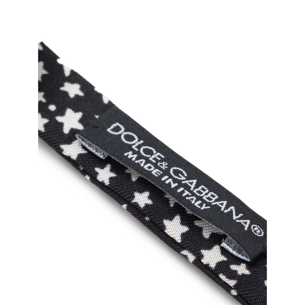 Dolce & Gabbana Black Silk Bowty