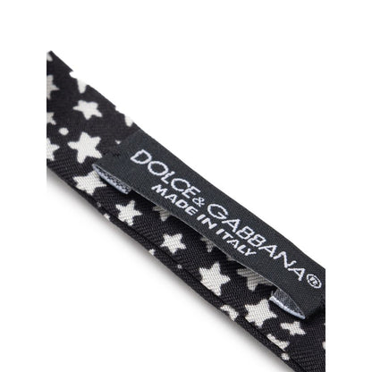 Dolce & Gabbana Black Silk Bowty