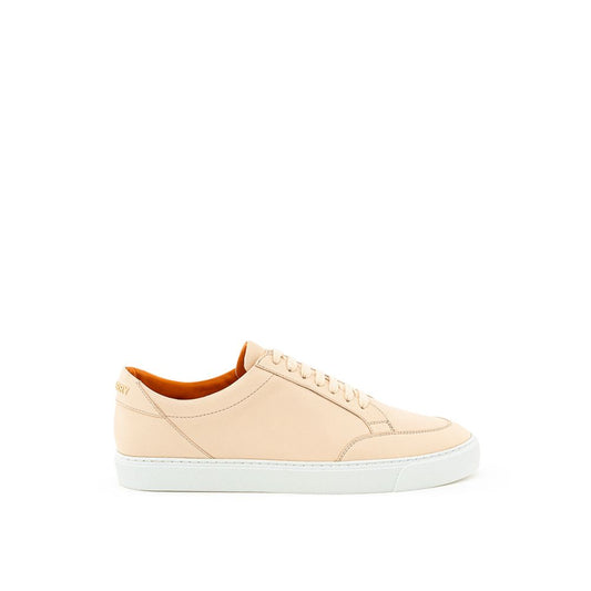 Zapatilla Burberry de cuero rosa
