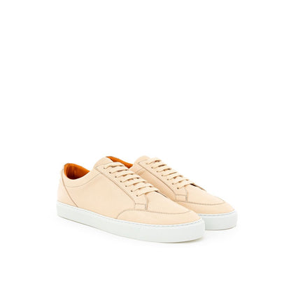 Zapatilla Burberry de cuero rosa