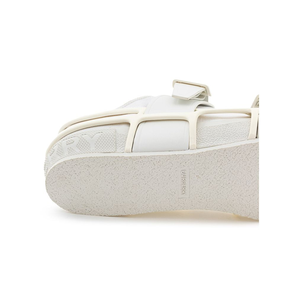 Zapatilla Burberry De Algodón Blanco