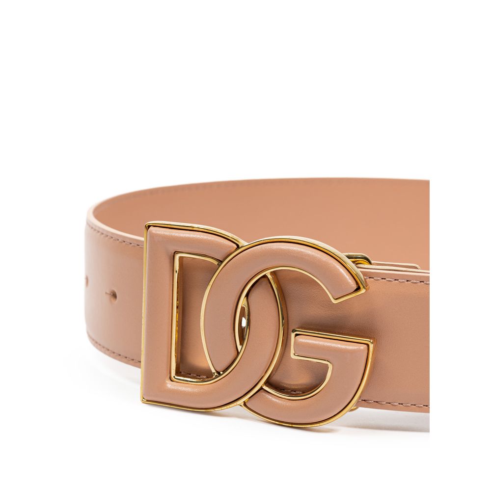 Ceinture en cuir rose Dolce &amp; Gabbana