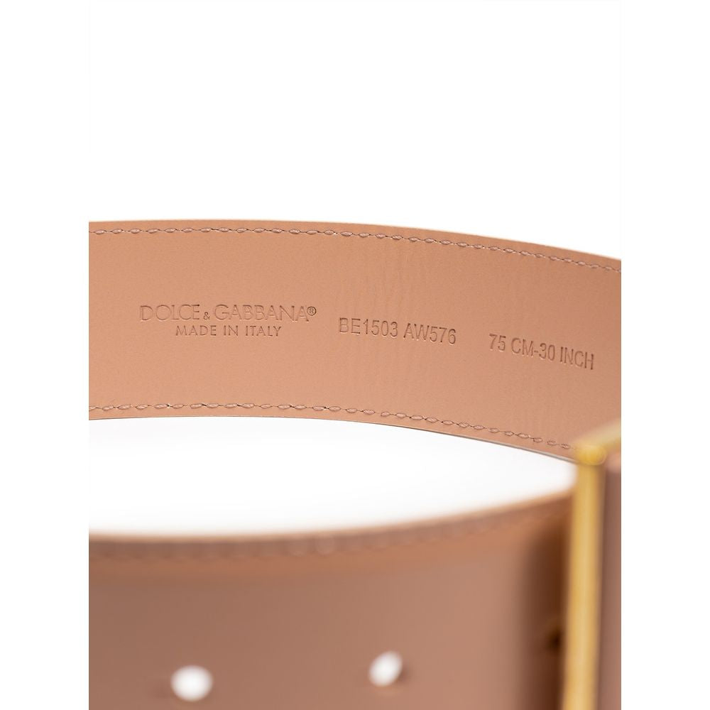 Ceinture en cuir rose Dolce &amp; Gabbana