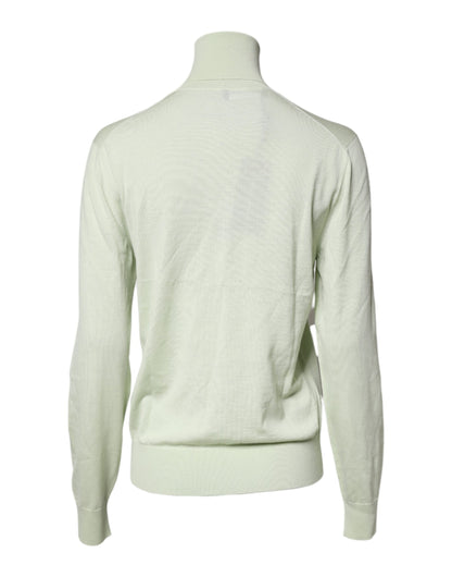 Suéter de cuello alto de lana verde claro de Dolce &amp; Gabbana