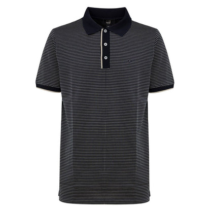 Polo de algodón azul Dunhill