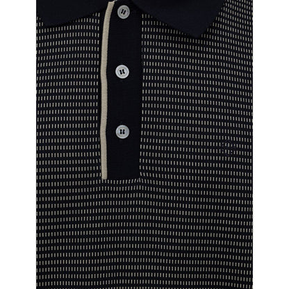 Polo de algodón azul Dunhill