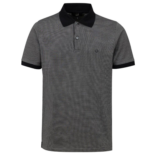 Polo de algodón negro Dunhill