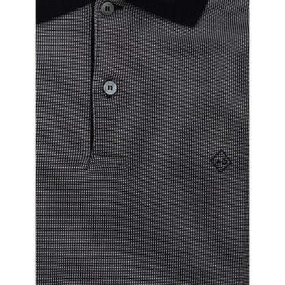 Polo de algodón negro Dunhill