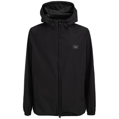 Chaqueta de poliéster negra de Dolce &amp; Gabbana