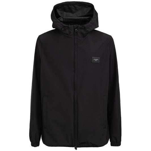 Chaqueta de poliéster negra de Dolce &amp; Gabbana